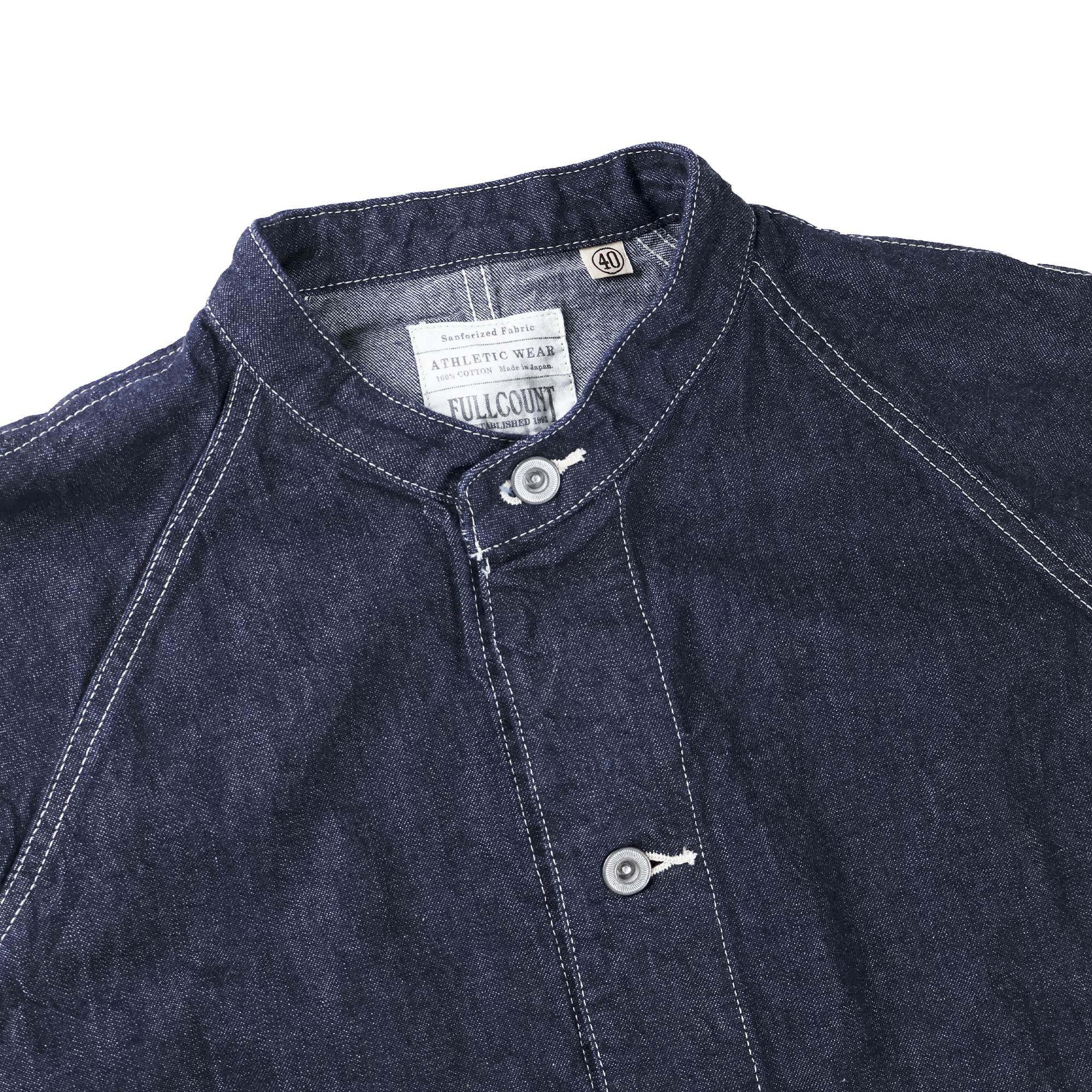 【2027SS】2063-2　Denim Stand Collar Chore Jacket
