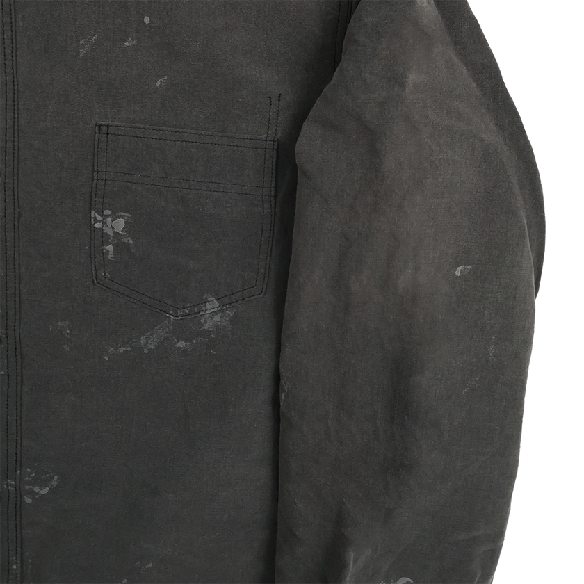 【2026SS】4091LVE 20’s Black Cotton/Linen Farmers Shirt VE (Vintage Effect)