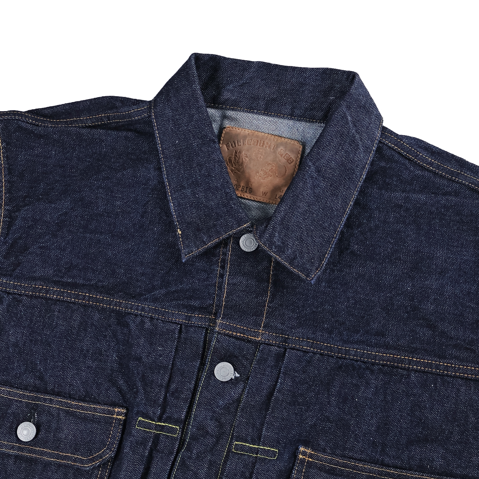2102BIG Type 2 Denim Jacket Blue in Green別注