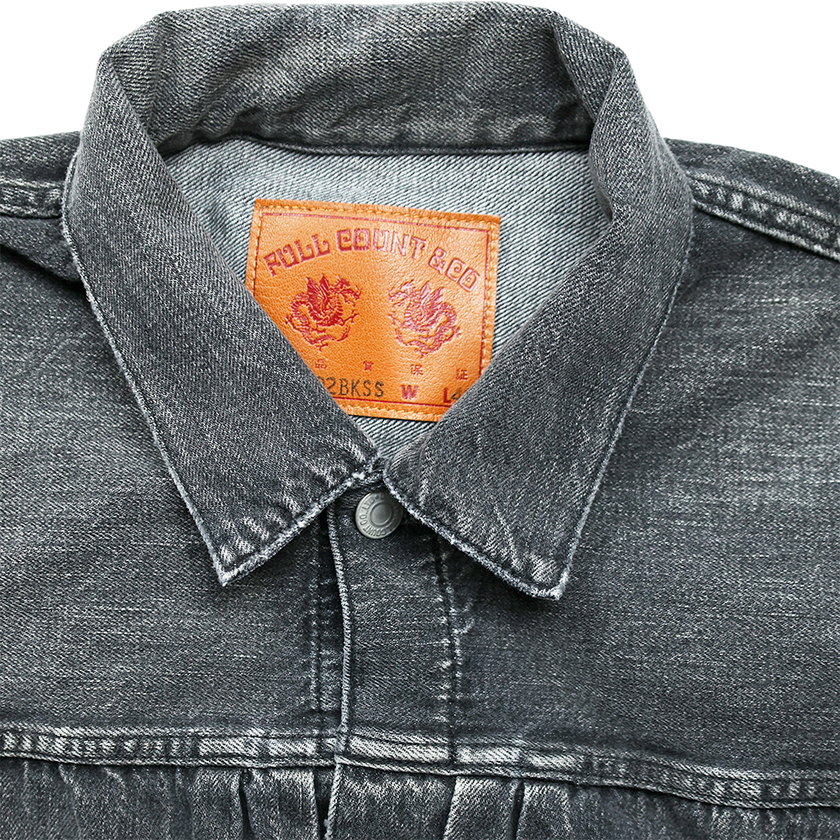 2102BKSSHW Type 2 Black Denim Jacket Dartford (Super Smooth)