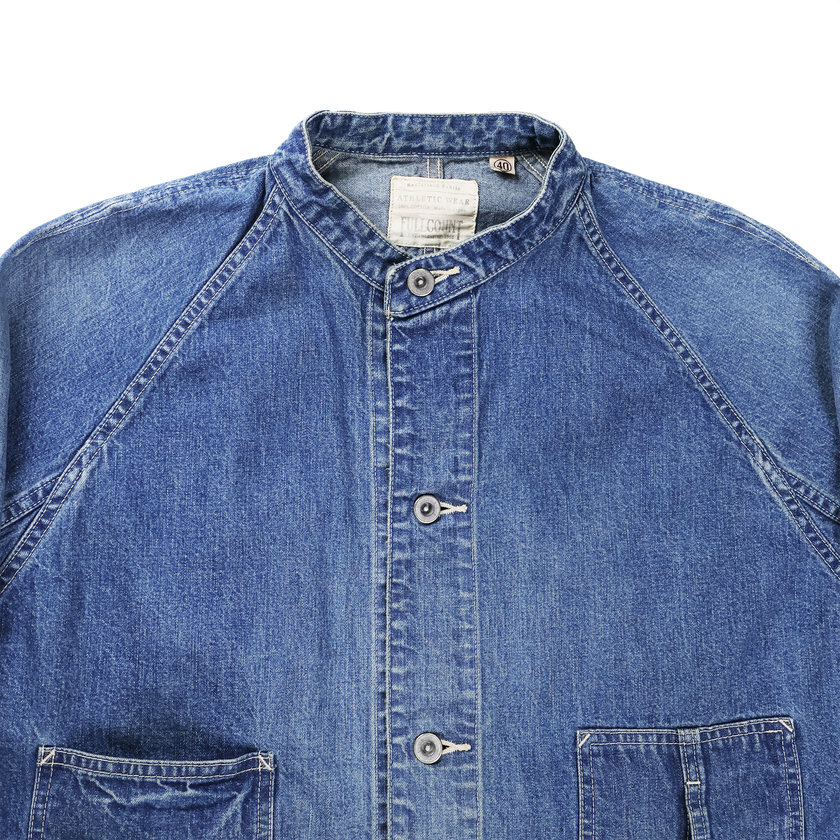 【2027SS】2063HW-2　Denim Stand Collar Chore Jacket H.W.