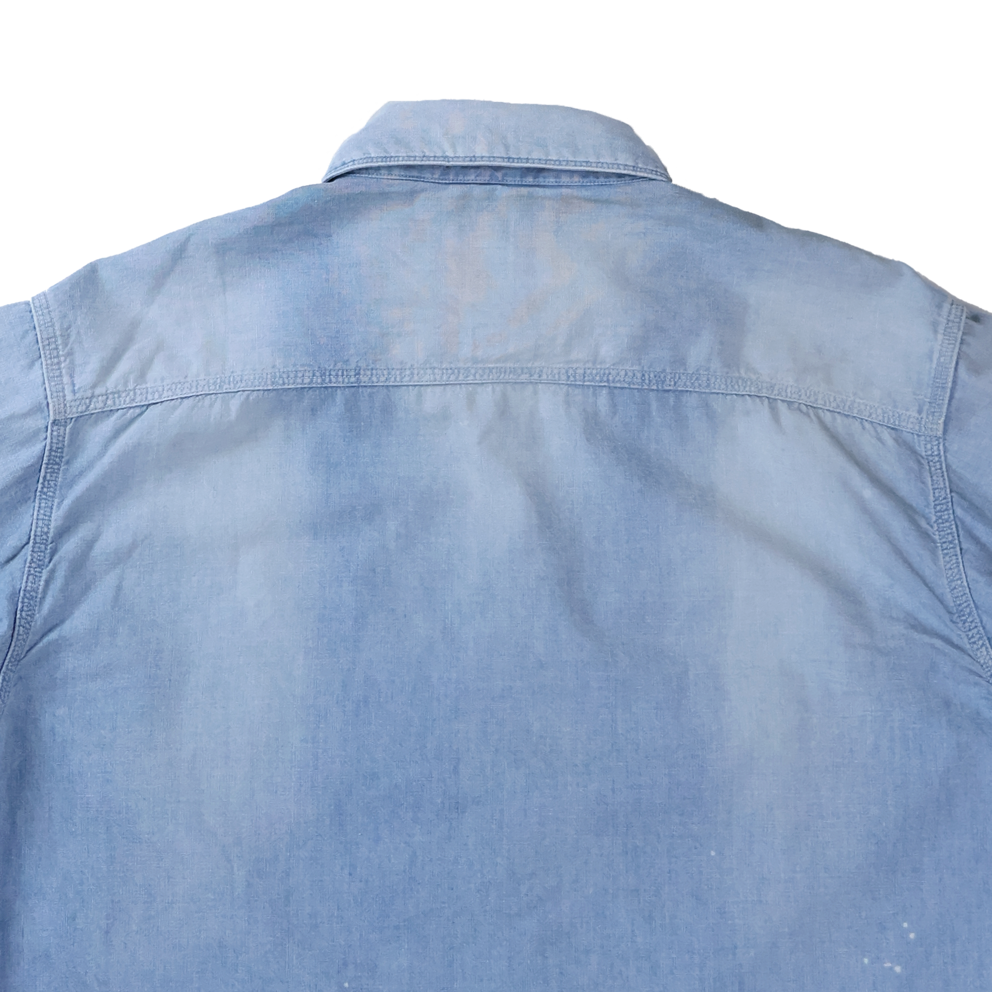 【2027SS】4090VE-27 Triple Stitich Chambray Shirt( Dungarees Sun Fade) (Vintage Effect)