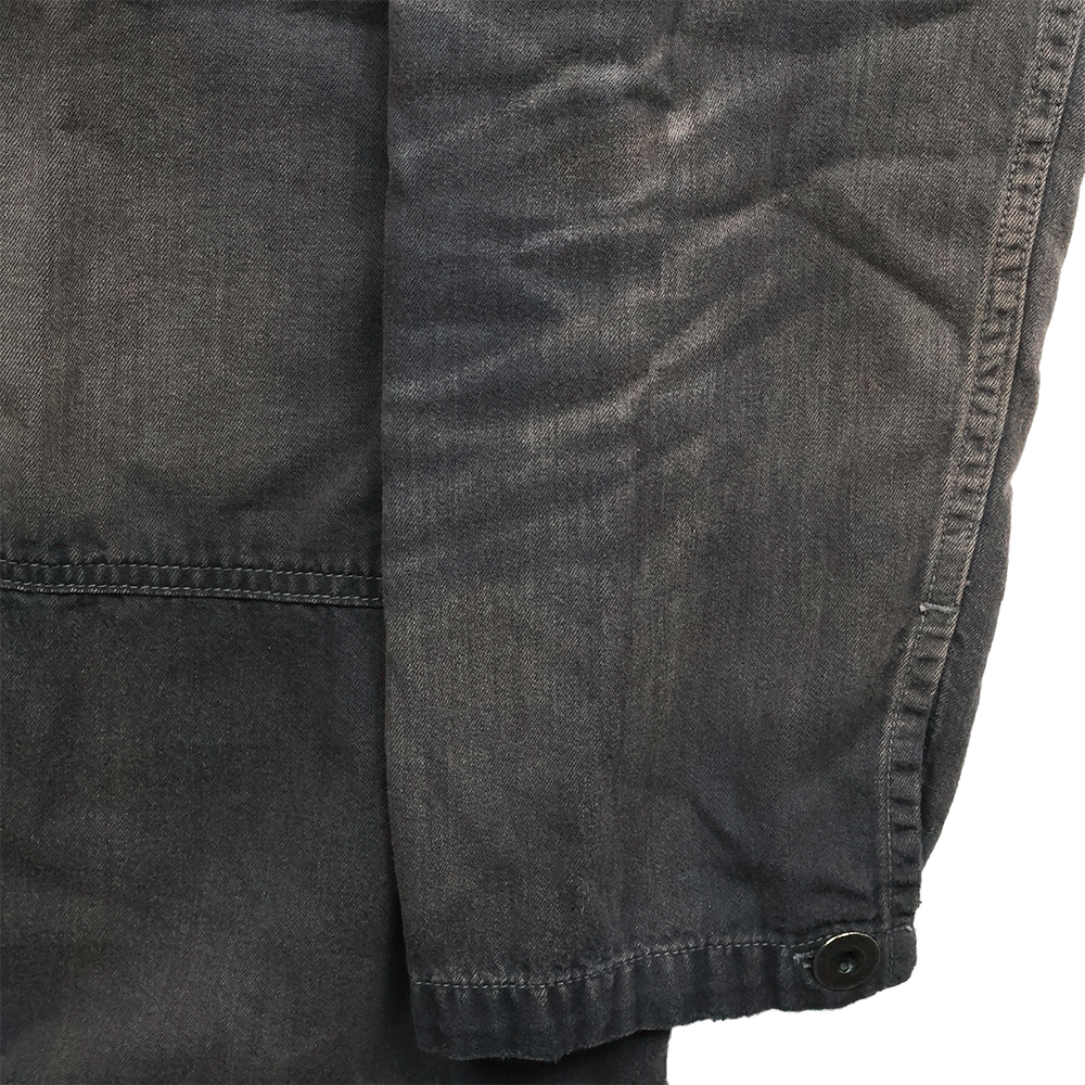 4097VE-1 US Army Black Black Denim Pullover Shirt VE (Vintage Effect)