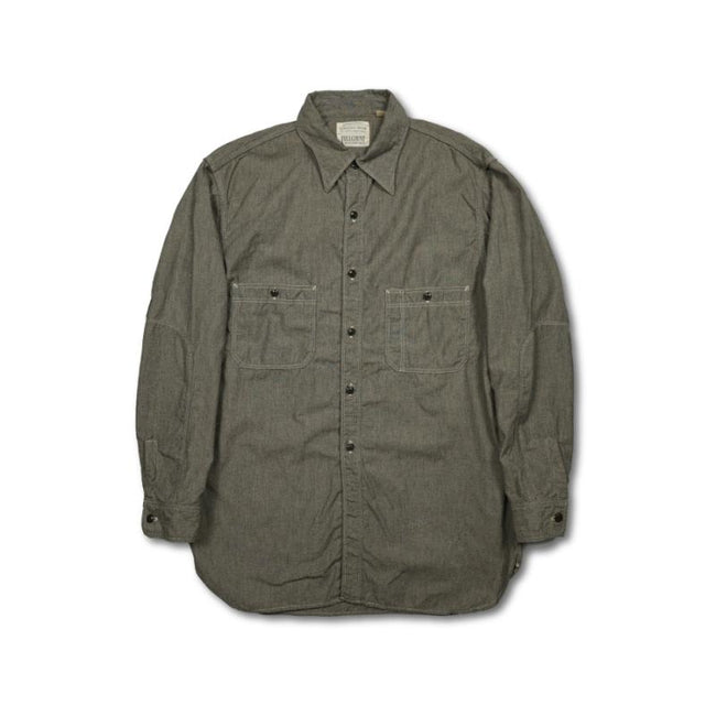 4090-2 30s Triple Stitch Covert Chambray Shirt FULLCOUNT
