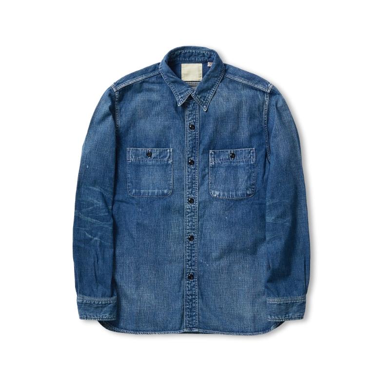 4890HW DENIM WORK SHIRTS HW FULLCOUNT