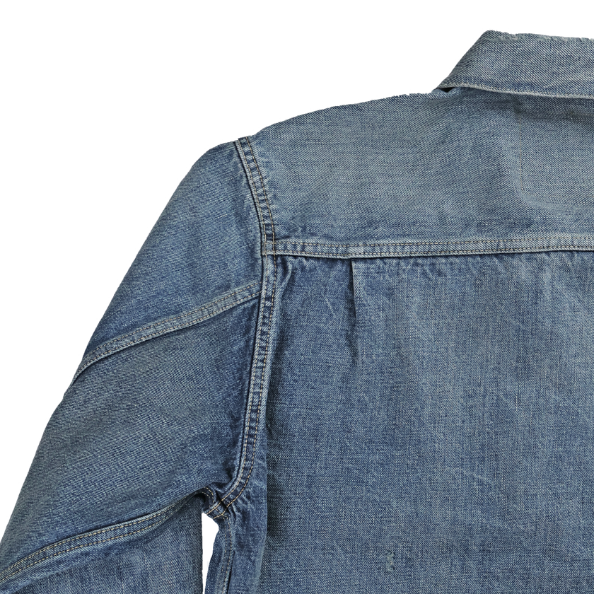 2102HWBIG Type 2 Denim Jacket Blue in Green別注