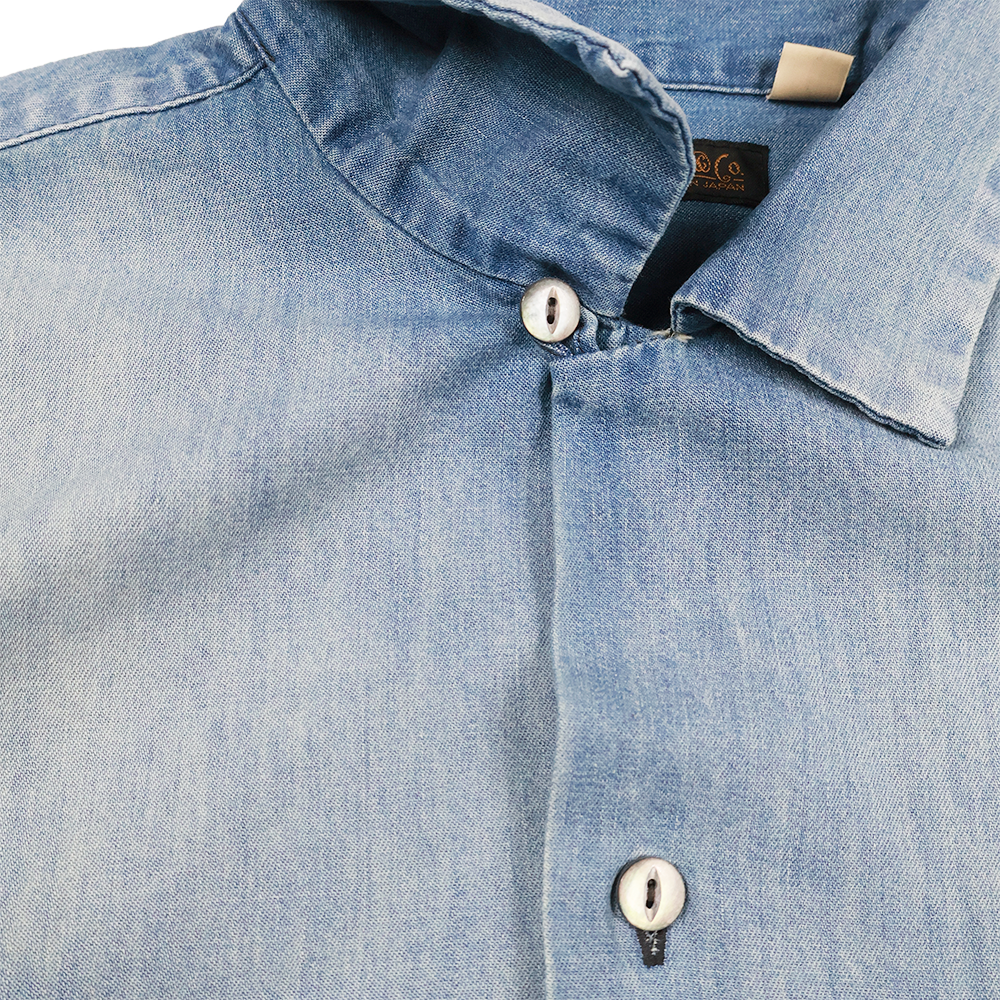 【2026SS】4100HW-2 Denim Open Collar S/S Shirt