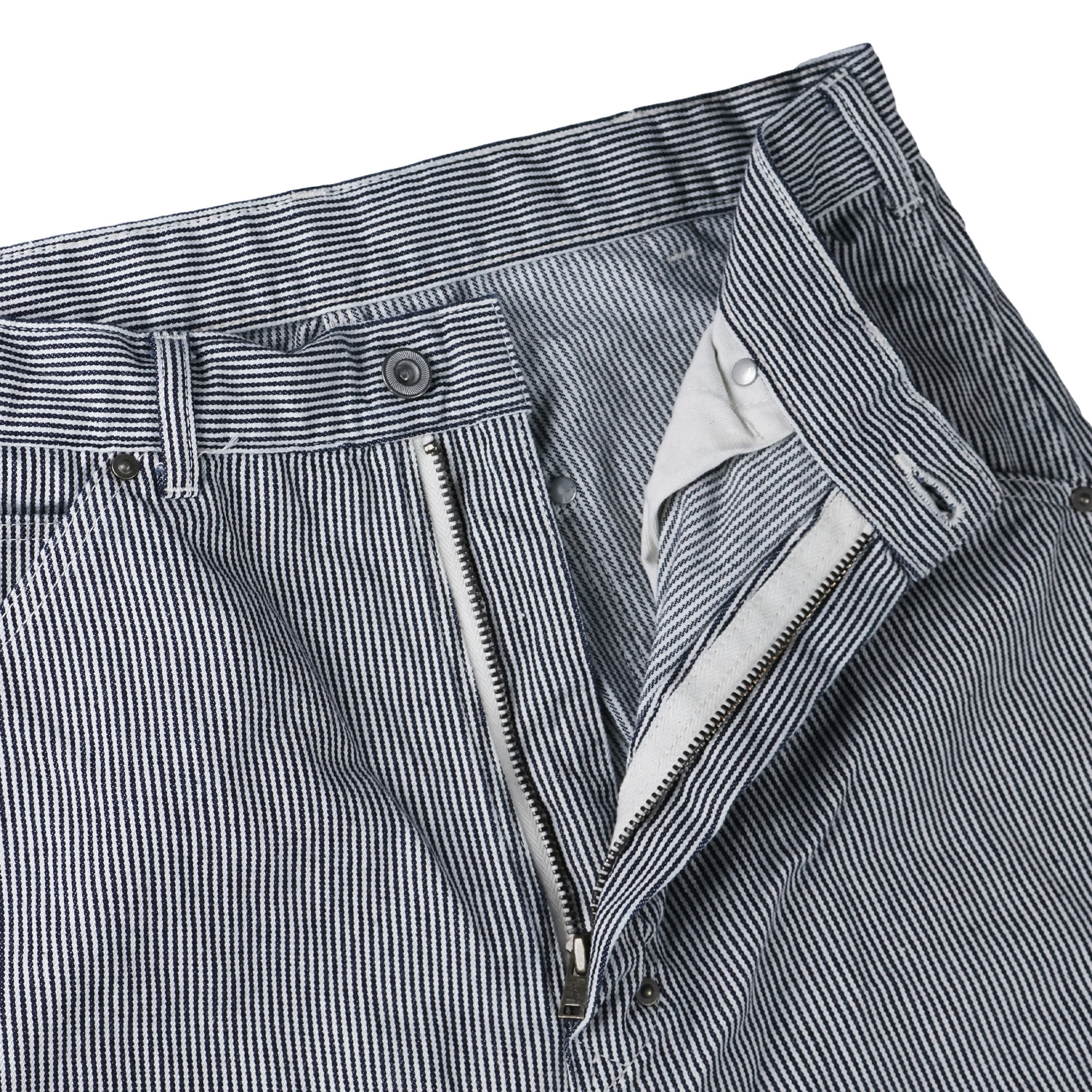 【2027SS】1156-1Indigo Bold Hickory Wide Pants