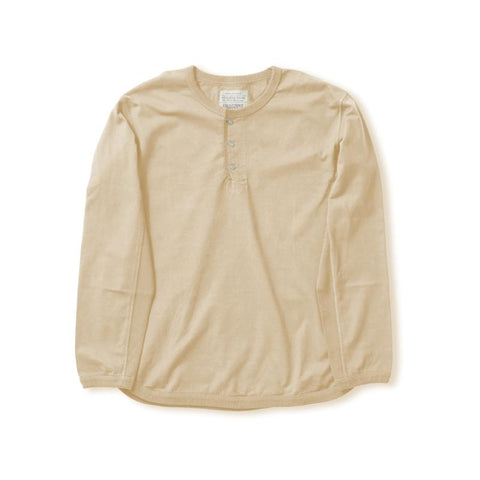 5222LH-Flat Seam Heavyweight Longsleeve Henley- T Shirt
