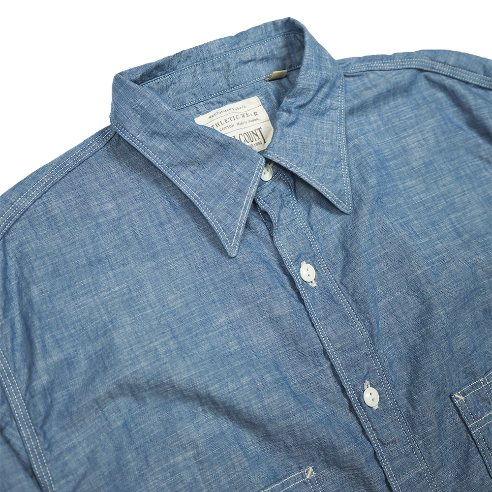 [2025SS] 4090-1 Triple Stitch Chambray Shirt