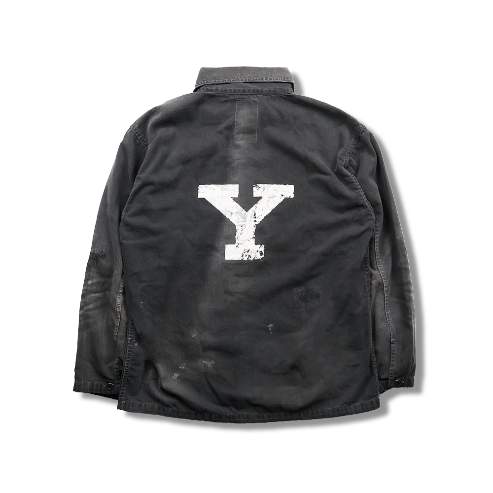 4097VE-1 US Army Black Black Denim Pullover Shirt VE (Vintage Effect)