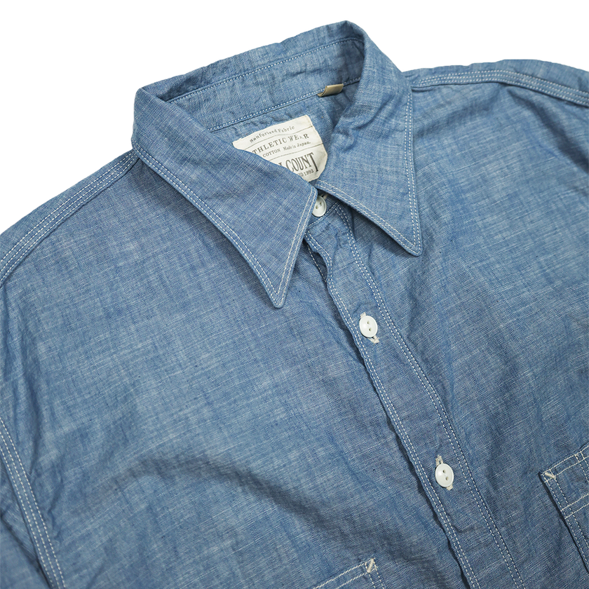[2025SS] 4090-1 Triple Stitch Chambray Shirt