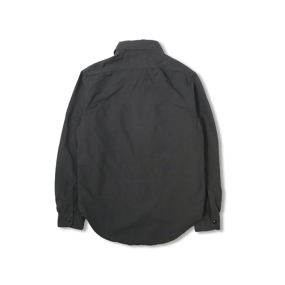 4091L 20’s Black Cotton/Linen Farmers Shirt