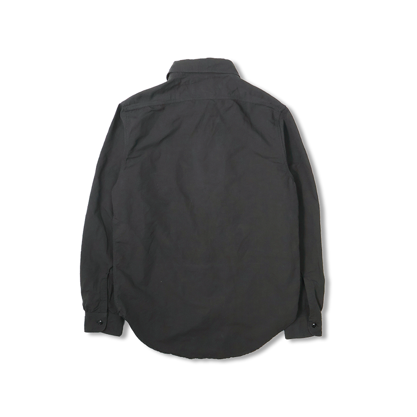 4091L 20’s Black Cotton/Linen Farmers Shirt