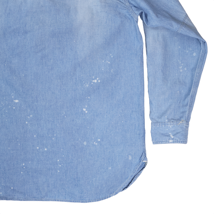 【2027SS】4090VE-27 Triple Stitich Chambray Shirt( Dungarees Sun Fade) (Vintage Effect)