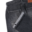 0105BKHW-SP Wide Black Denim Dartford Splatter