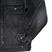 2102BKHW-SP Type 2 Black Denim Jacket Dartford Splat