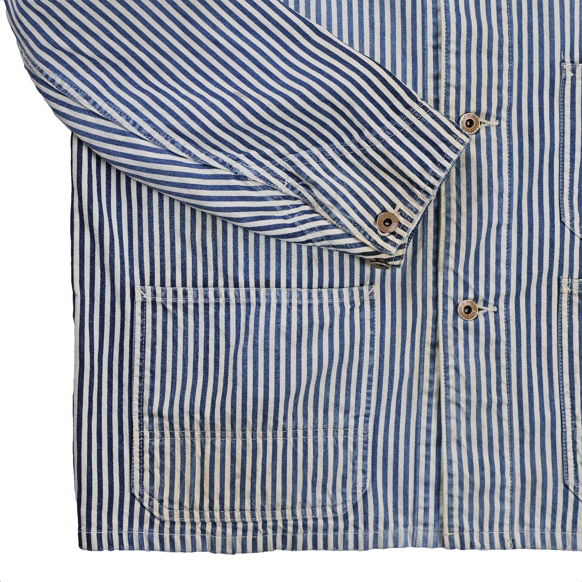【2027SS】2015-17 Indigo Bold Hickoly Chore Jacket