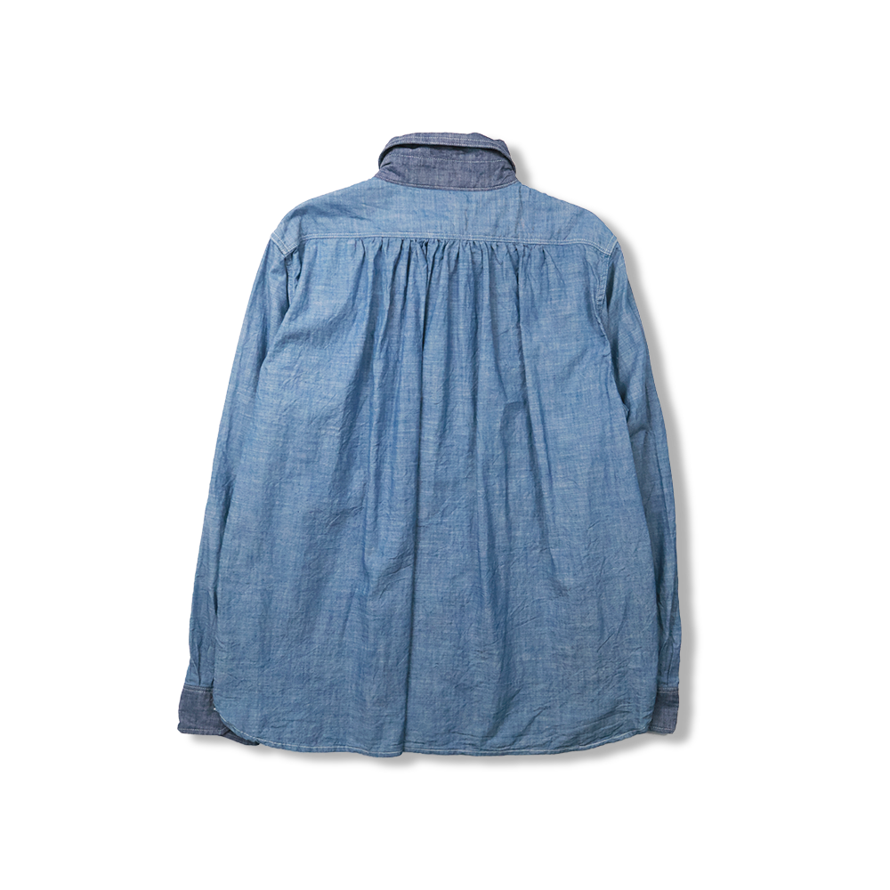 【2026SS】FU15-SH-101 Watteau Gathered Ventilated Pocket Shirt
