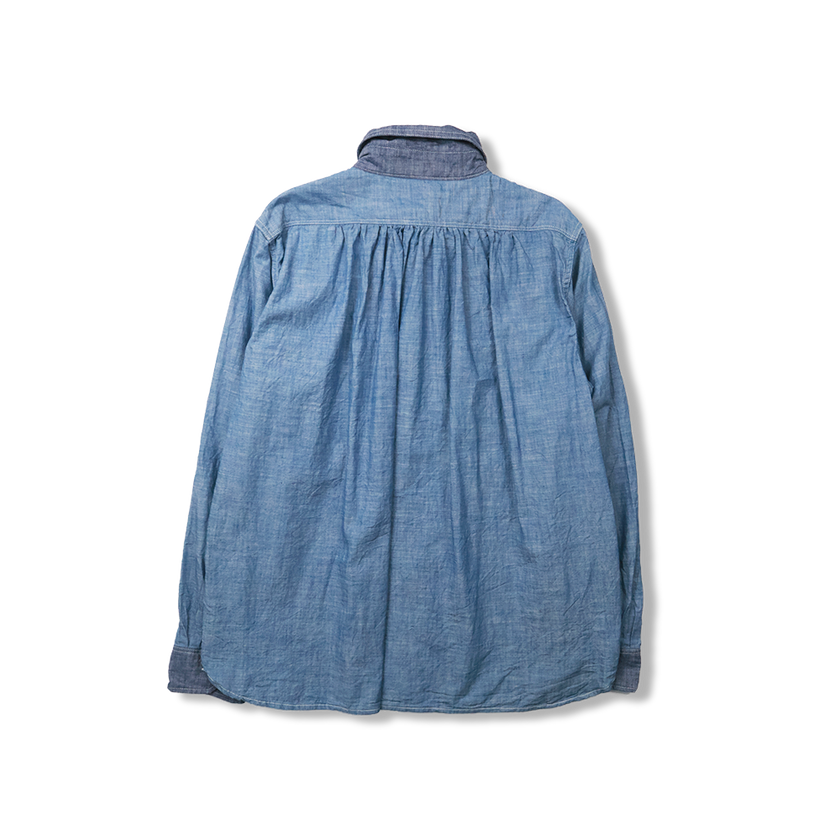 【2026SS】FU15-SH-101 Watteau Gathered Ventilated Pocket Shirt
