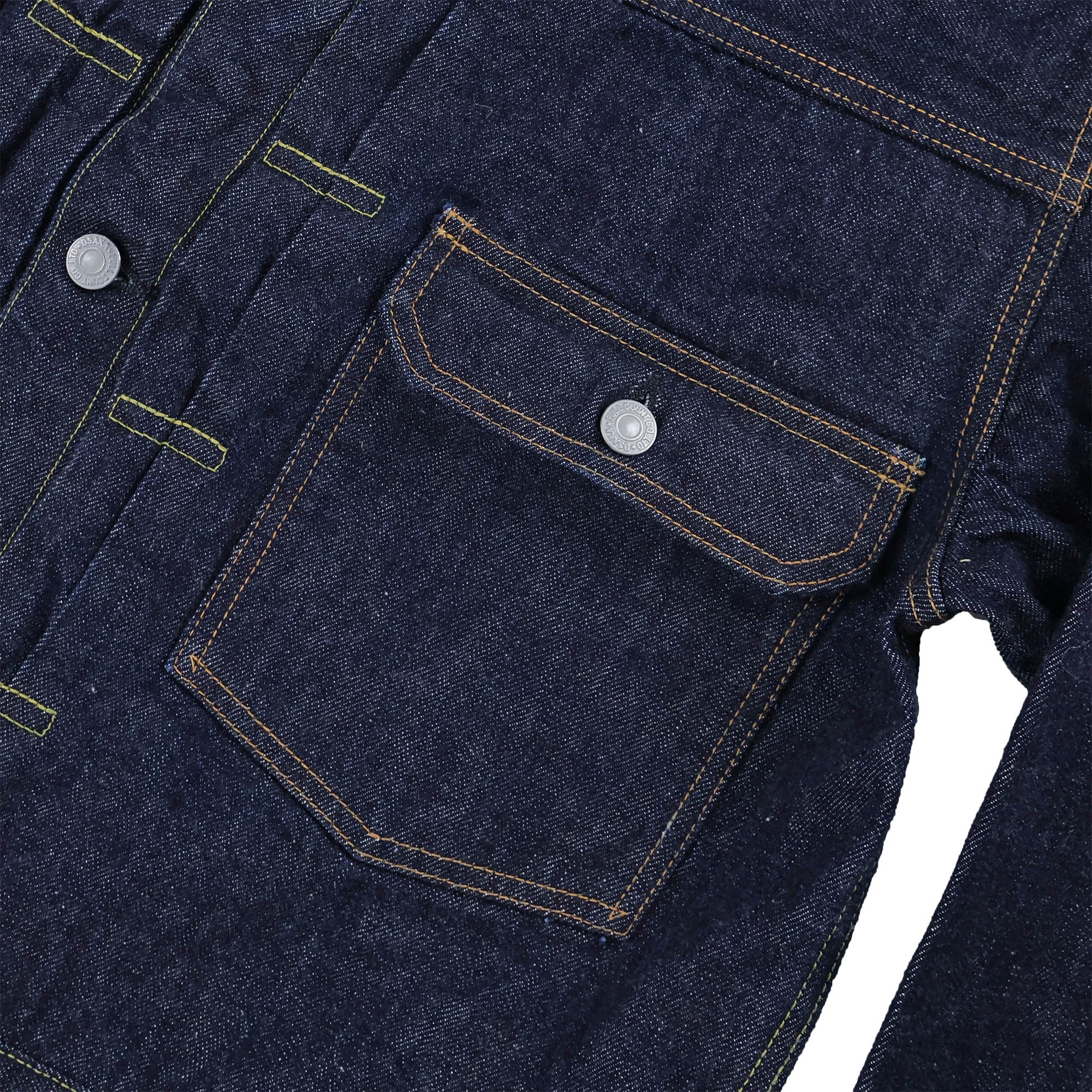 2102BIG Type 2 Denim Jacket Blue in Green別注