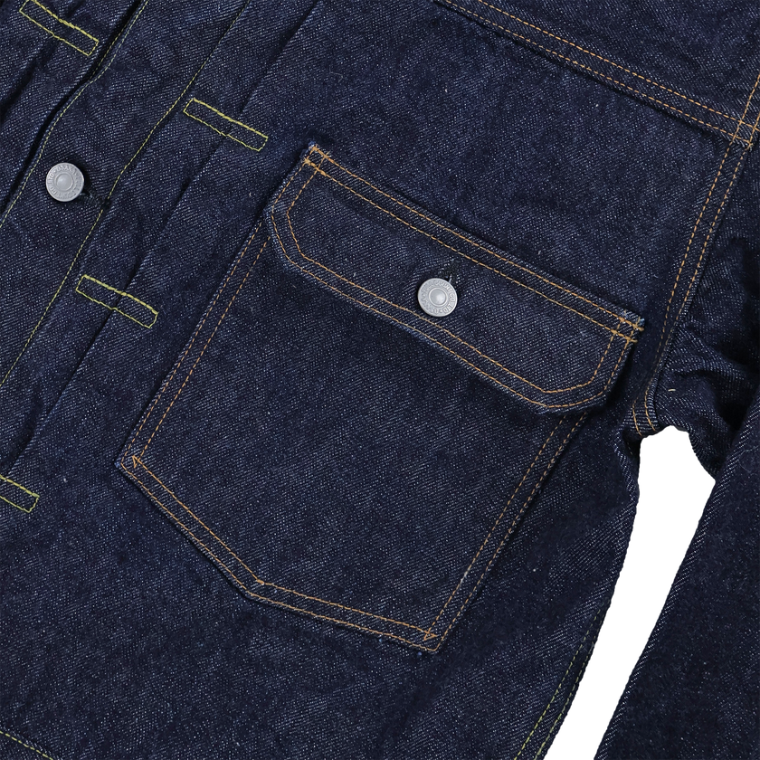 2102BIG Type 2 Denim Jacket Blue in Green別注