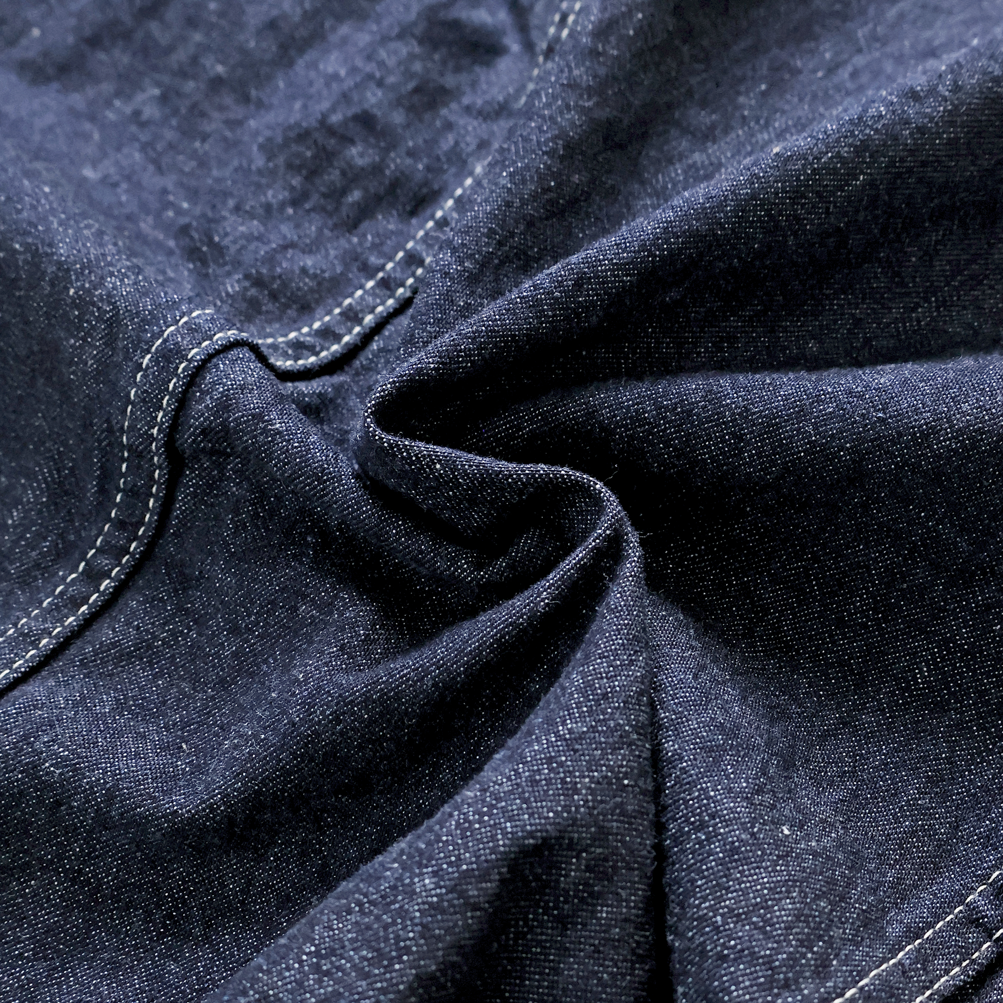 【2027SS】2063-2　Denim Stand Collar Chore Jacket