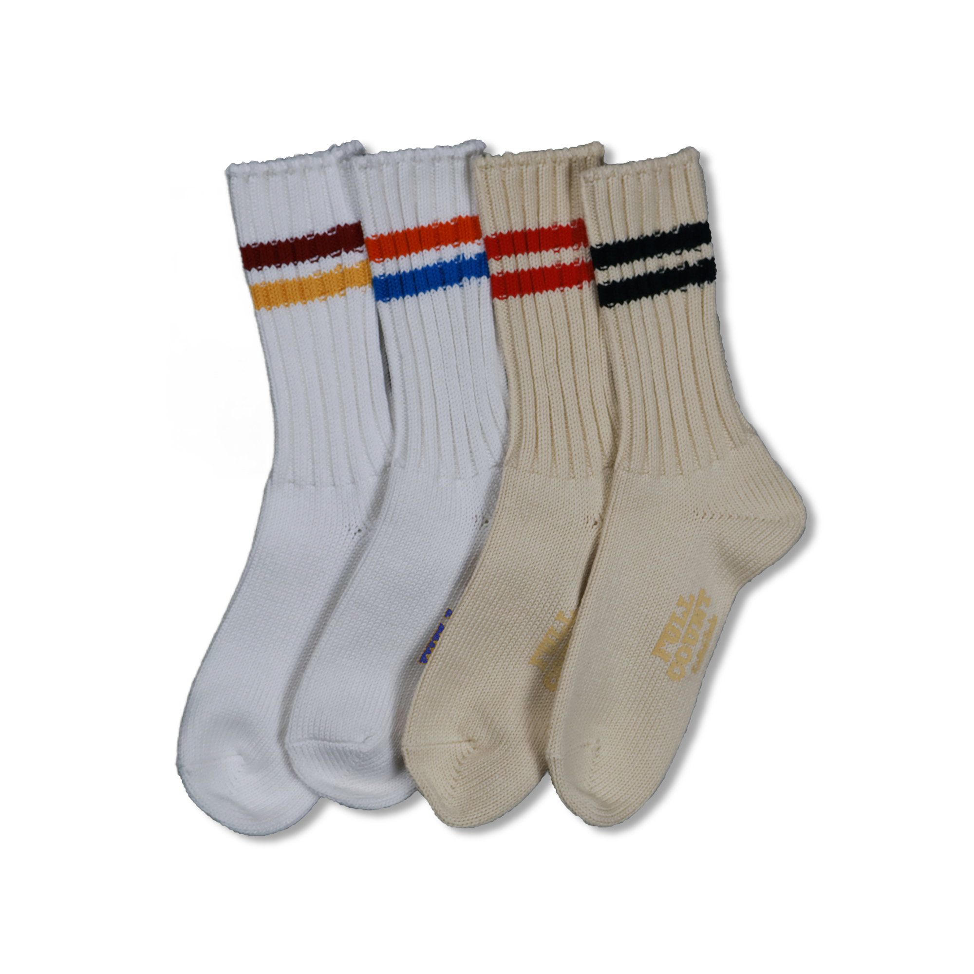 【2025SS】6110-4 Ribbed Crew Socks