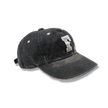 6843HW 6Panel Denim Baseball Cap ’F’ Patch Vintage Wash