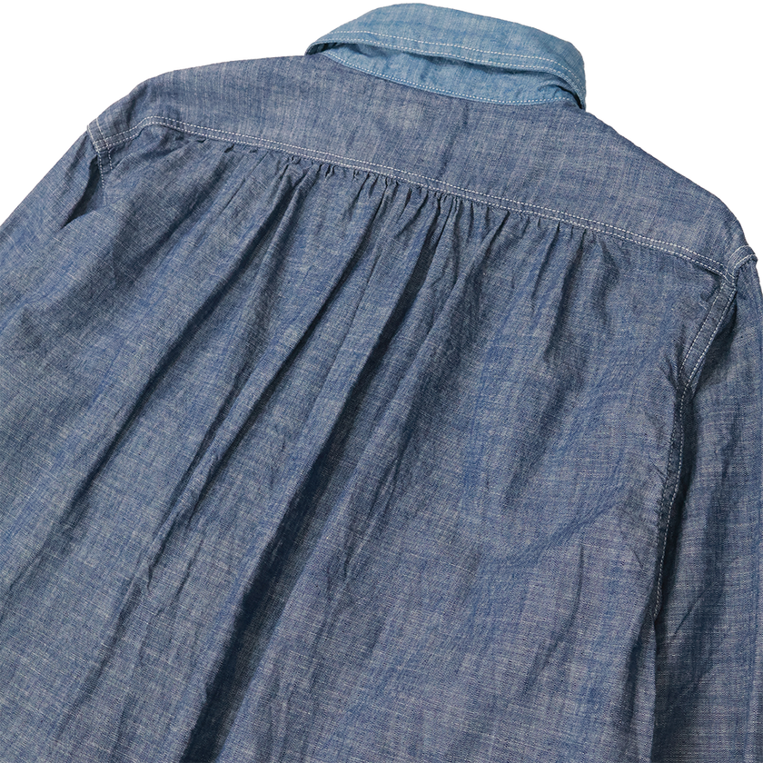 【2026SS】FU15-SH-101 Watteau Gathered Ventilated Pocket Shirt