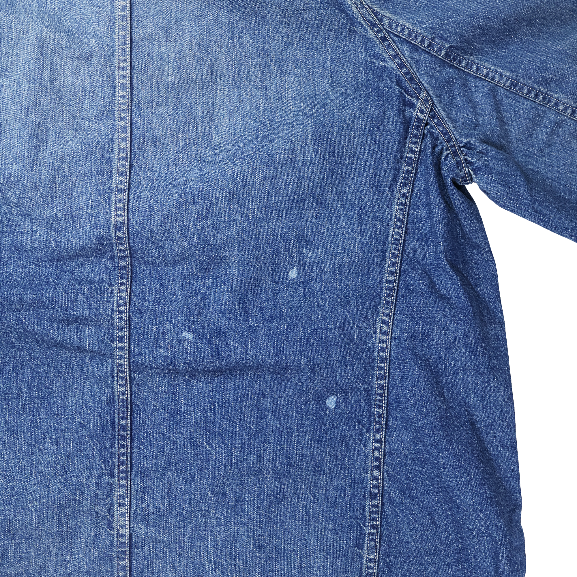 【2027SS】2063HW-2　Denim Stand Collar Chore Jacket H.W.