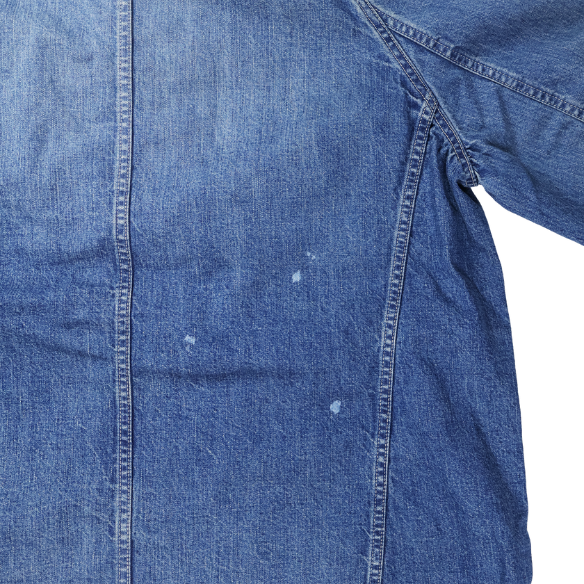 【2027SS】2063HW-2　Denim Stand Collar Chore Jacket H.W.