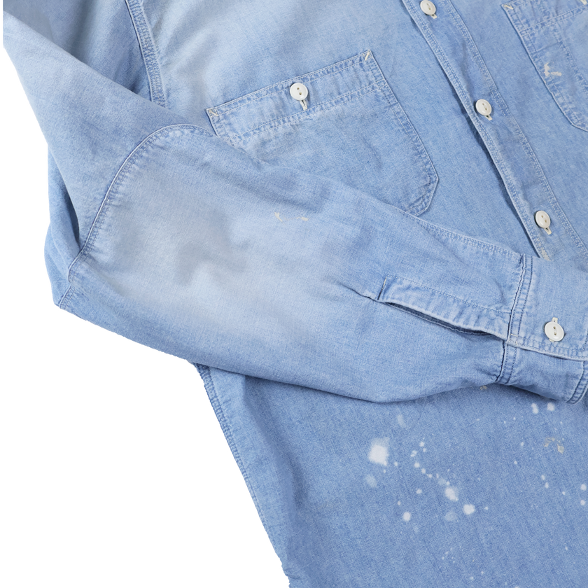 【2027SS】4090VE-27 Triple Stitich Chambray Shirt( Dungarees Sun Fade) (Vintage Effect)