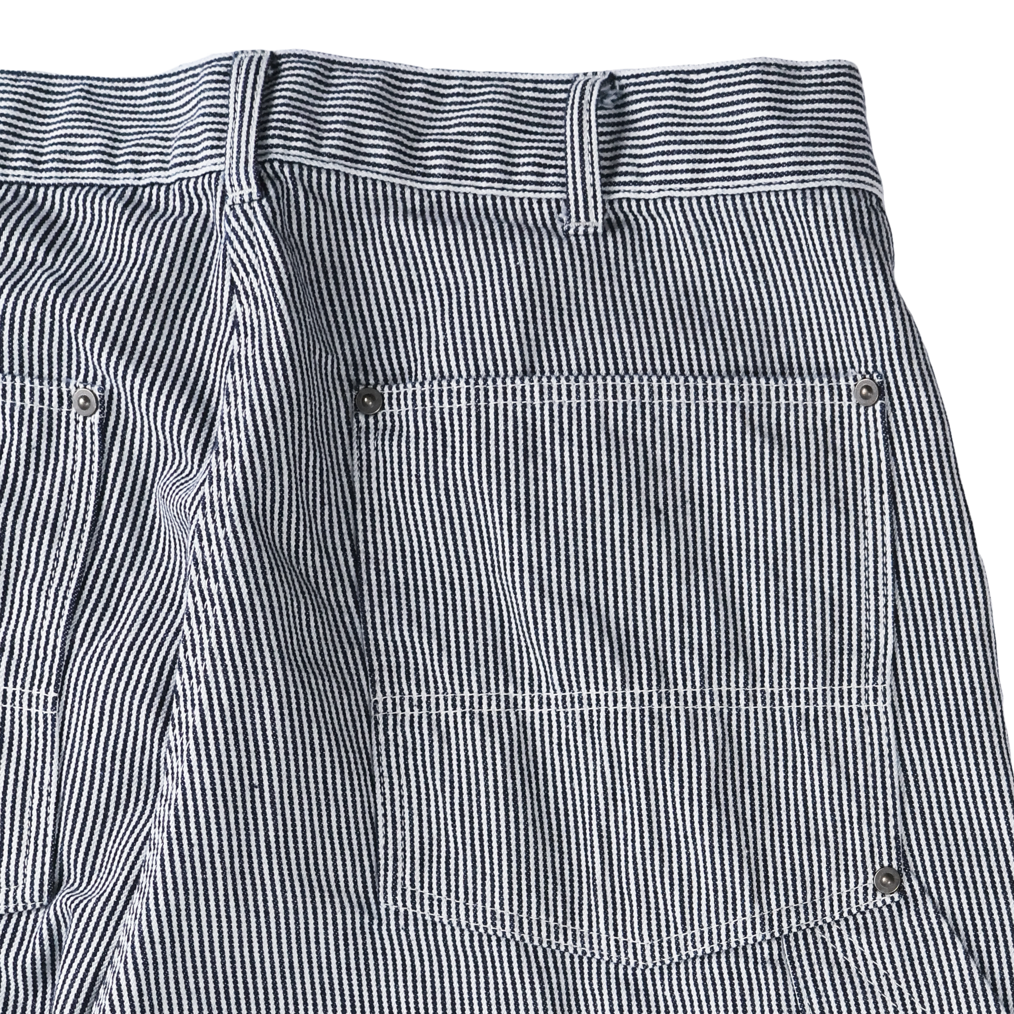 【2027SS】1156-1Indigo Bold Hickory Wide Pants