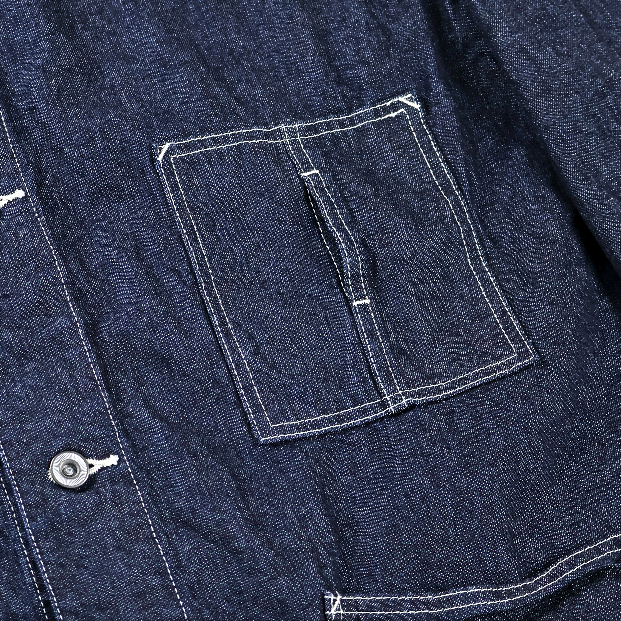 【2027SS】2063-2　Denim Stand Collar Chore Jacket