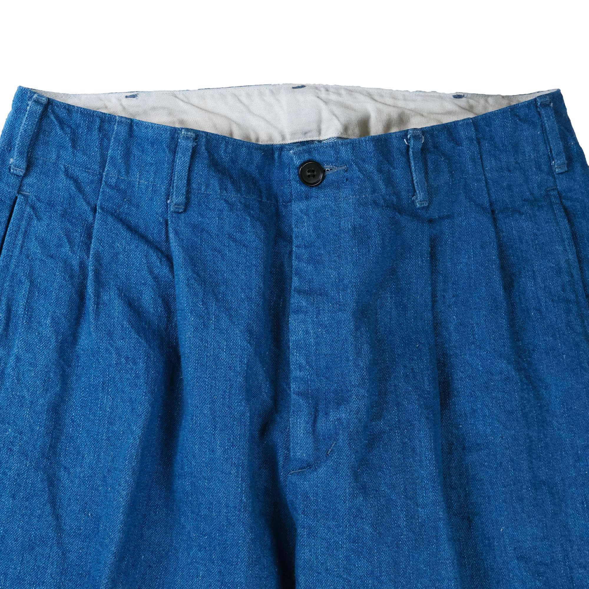 【2027SS】1154-1　Denim Wide Tuck Trousers