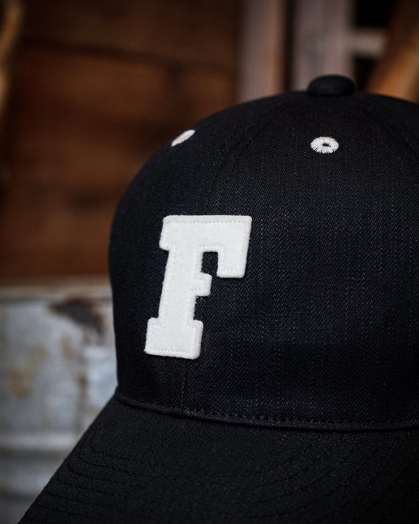 6843-26 6Panel Black Black Denim Baseball  F  Cap (直営店限定)