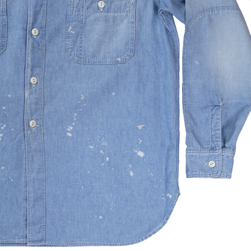 【2027SS】4090VE-27 Triple Stitich Chambray Shirt( Dungarees Sun Fade) (Vintage Effect)