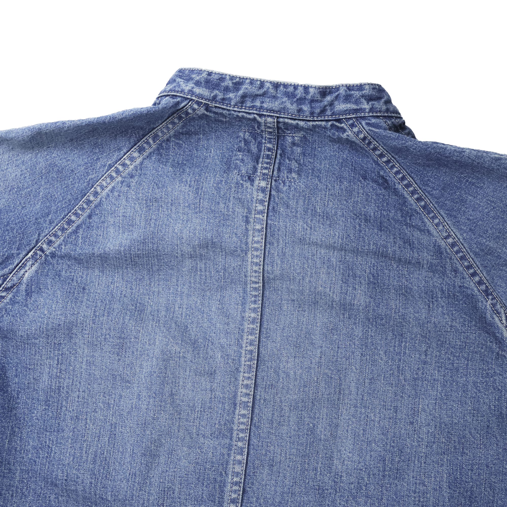 【2027SS】2063HW-2　Denim Stand Collar Chore Jacket H.W.