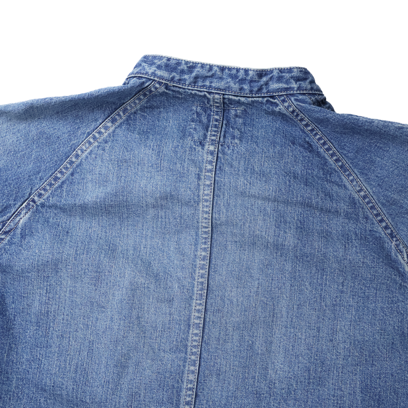【2027SS】2063HW-2　Denim Stand Collar Chore Jacket H.W.