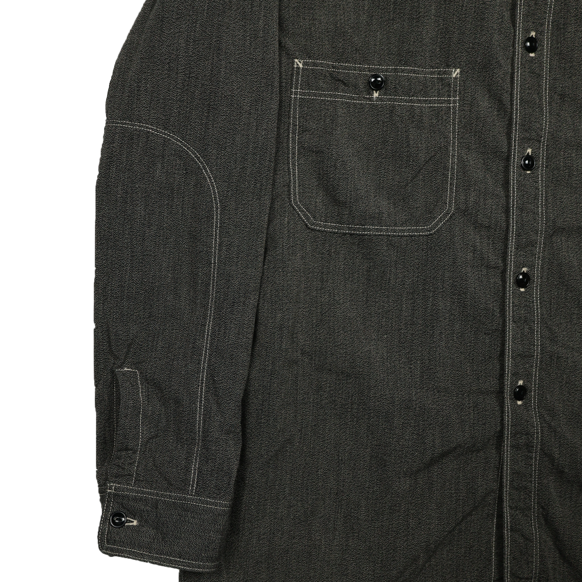 [2025SS] 4090-2 30s Triple Stitch Covert Chambray Shirt