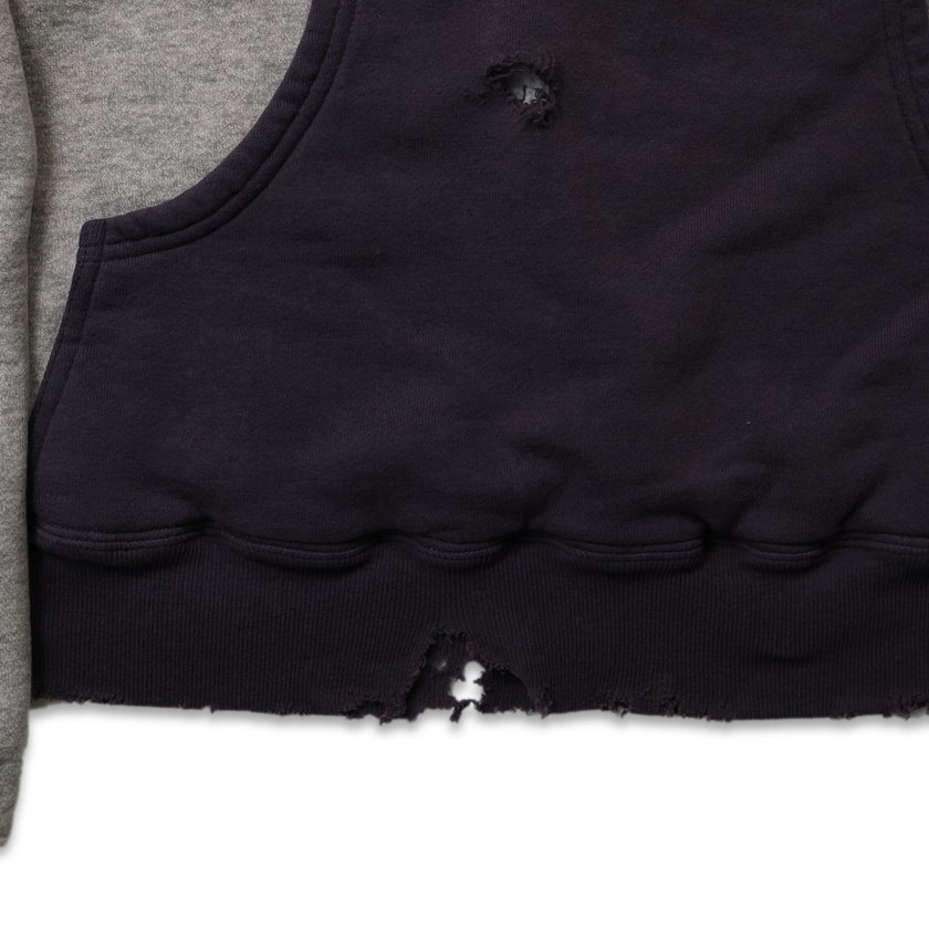 【2025AW】3770-1　Fading Double Face Sweat Hoodie(damage less)