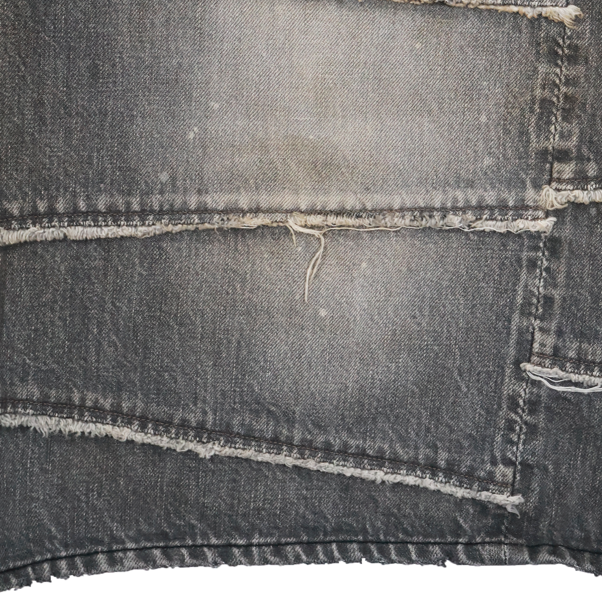 【2025SS】G14FC102 Switching Denim Wide Bermuda Pants (KAMIYA Collaboration)