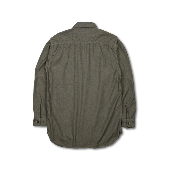 [2025SS] 4090-2 30s Triple Stitch Covert Chambray Shirt