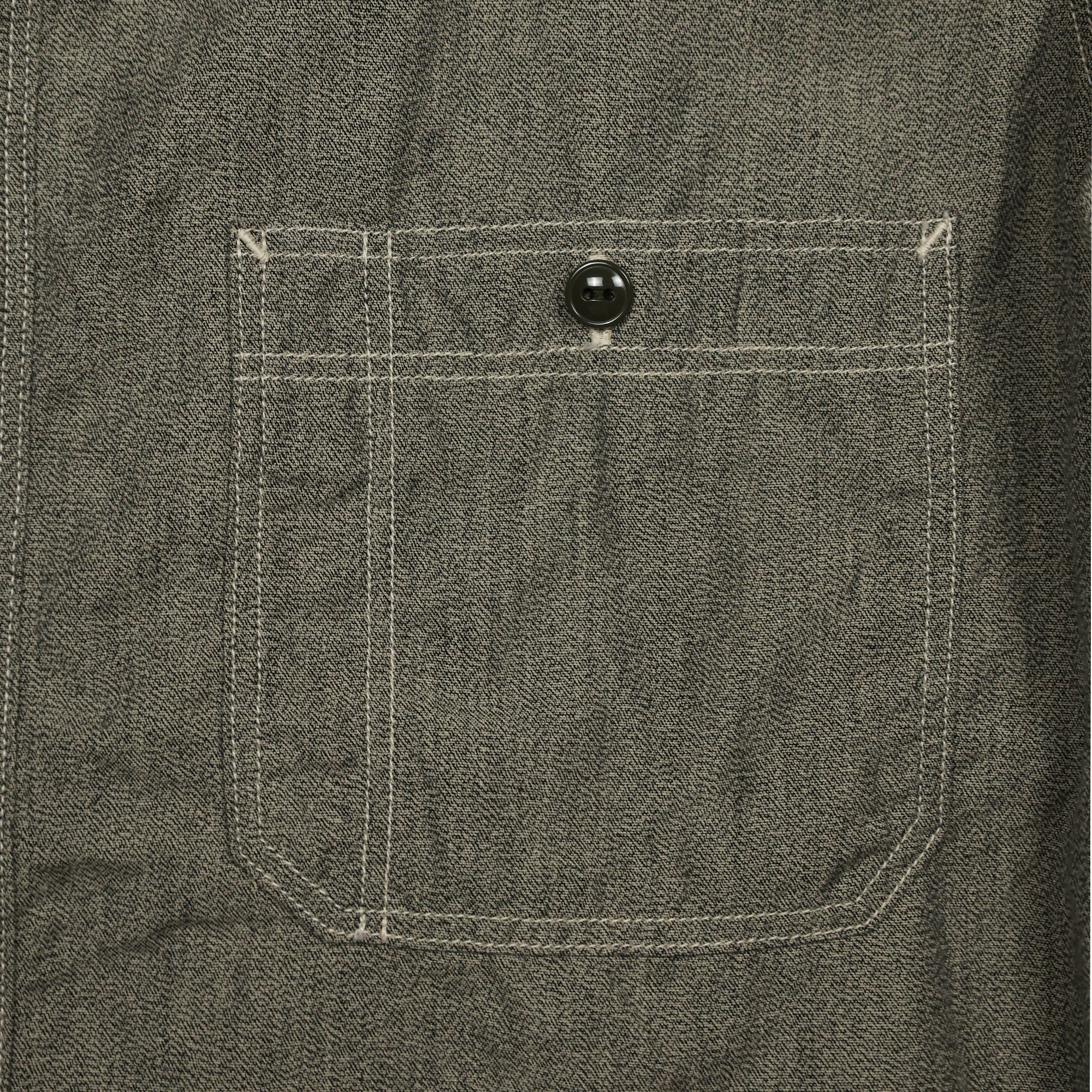 [2025SS] 4090-2 30s Triple Stitch Covert Chambray Shirt