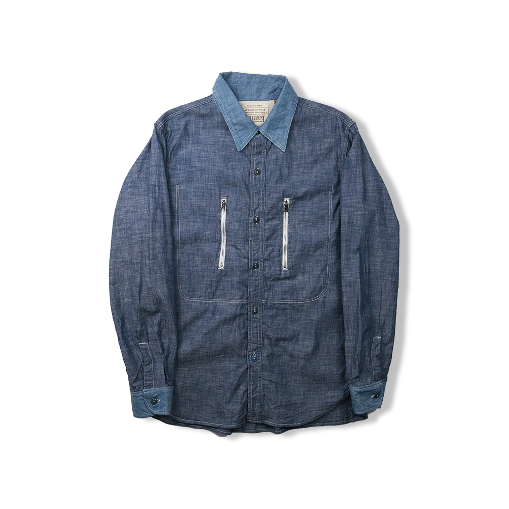 Watteau Gathered  Ventilated Pocket Shirt
