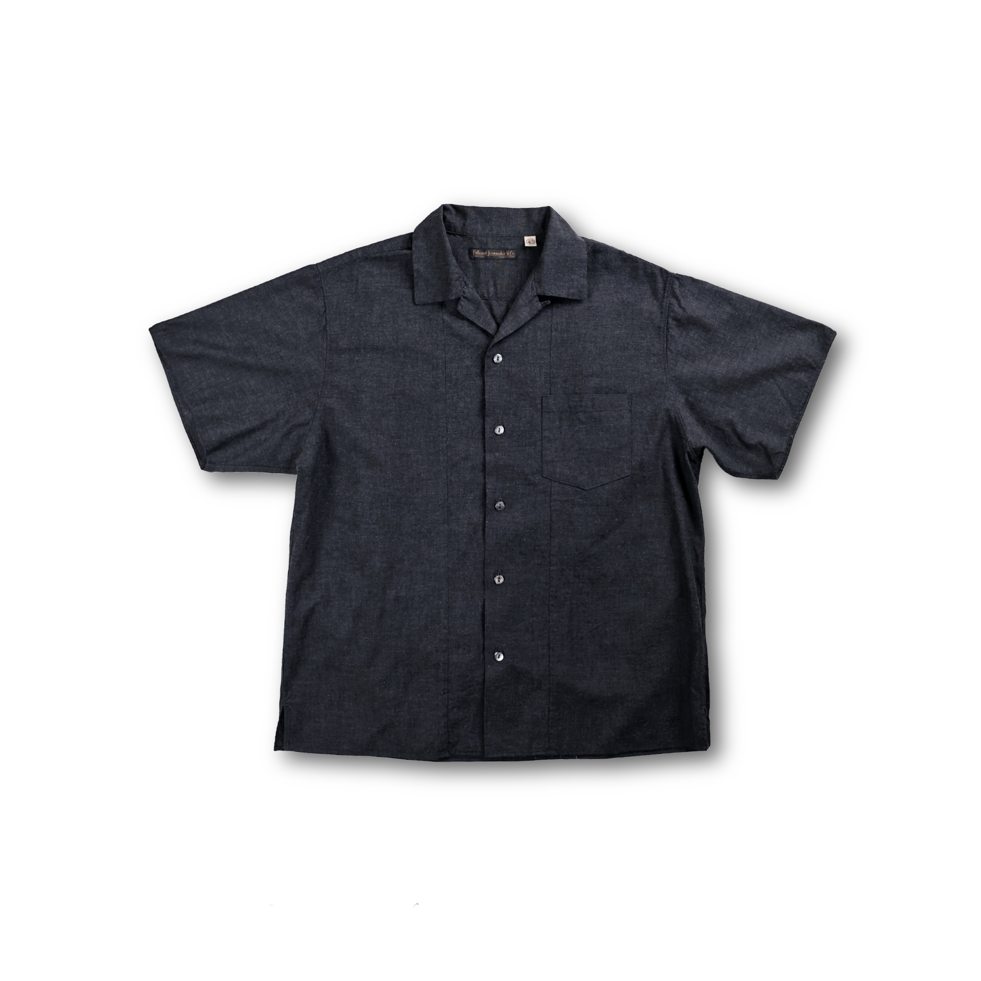 【2027SS】4107-1 Chambray Open Collar S/S Shirt
