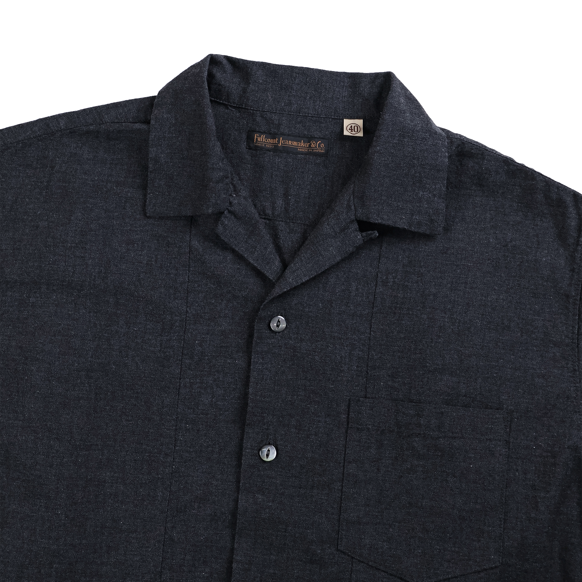 【2027SS】4107-1 Chambray Open Collar S/S Shirt