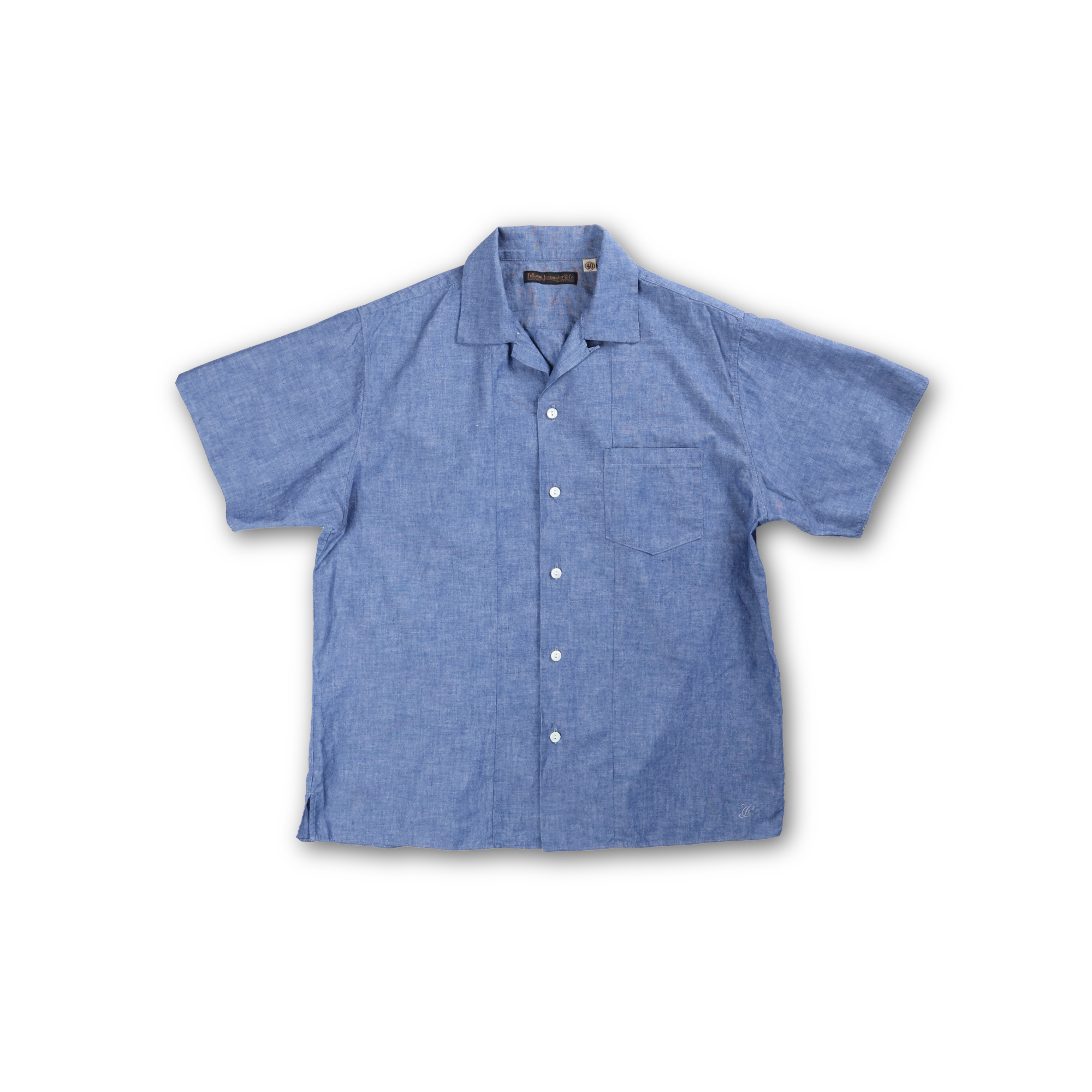 【2027SS】4107-1 Chambray Open Collar S/S Shirt