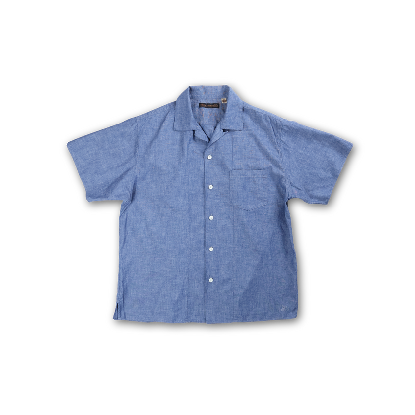 【2027SS】4107-1 Chambray Open Collar S/S Shirt